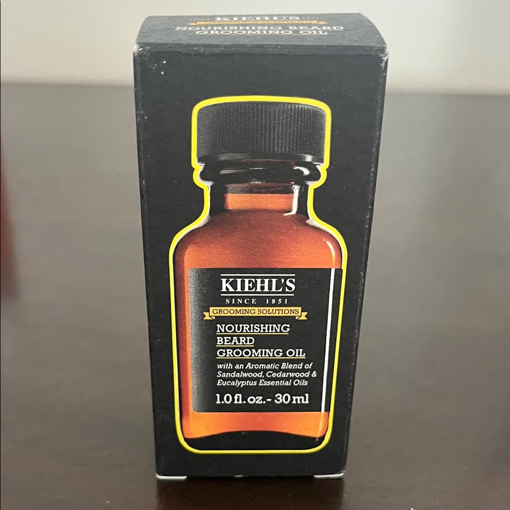 Kiehl's Nourishing Beard Grooming Oil - Black and Amber. New (unopened)